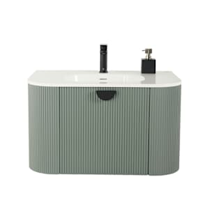 Meuble-lavabo Mirella vert de gris 31 1/2 po TASSILI SUPRA