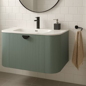 Meuble-lavabo Mirella vert de gris 31 1/2 po TASSILI SUPRA