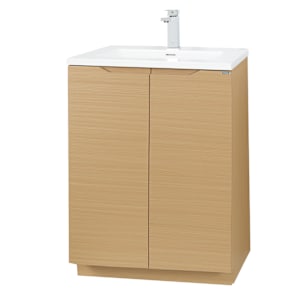 Meuble-lavabo Debora fini chêne 29 1/2 po TASSILI