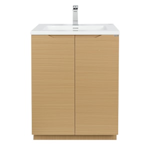 Meuble-lavabo Debora fini chêne 29 1/2 po TASSILI