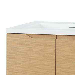 Meuble-lavabo Debora fini chêne 29 1/2 po TASSILI