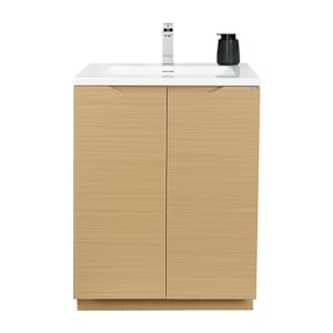 Meuble-lavabo Debora fini chêne 35 7/16 po TASSILI