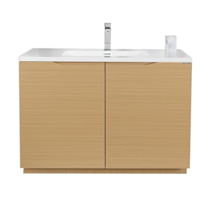 Meuble-lavabo Debora fini chêne 39 3/8 po TASSILI