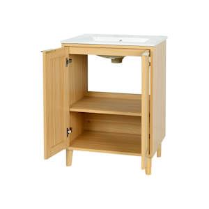 Meuble-lavabo Beatrice fini naturel 24 po TASSILI