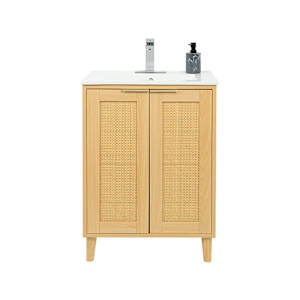 Meuble-lavabo Beatrice fini naturel 24 po TASSILI