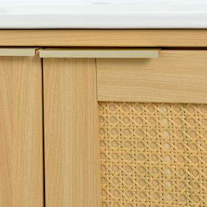 Meuble-lavabo Beatrice fini naturel 24 po TASSILI