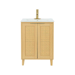 Meuble-lavabo Beatrice fini naturel 24 po TASSILI