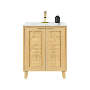 Meuble-lavabo Beatrice fini naturel 29 1/2 po TASSILI