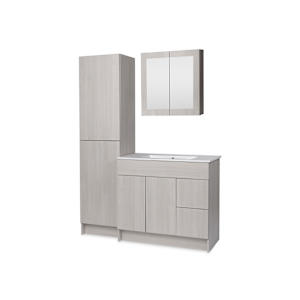 Meuble-lavabo Amelia gris 24 po