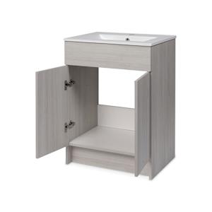 Meuble-lavabo Amelia gris 24 po