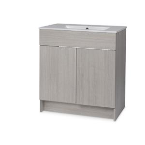 Meuble-lavabo Amelia gris 30 po