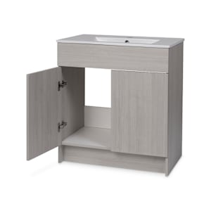 Meuble-lavabo Amelia gris 30 po