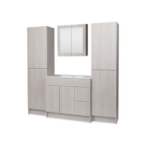 Meuble-lavabo Amelia gris 30 po