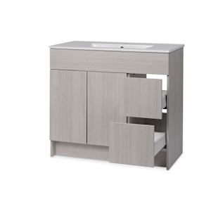 Meuble-lavabo Amelia gris 36 po