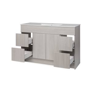 Meuble-lavabo Amelia gris 48 po