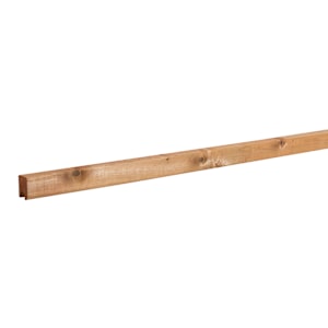 Moulure d'encadrement de treillis en bois traité brun 1 po x 2 po x 8 pi
