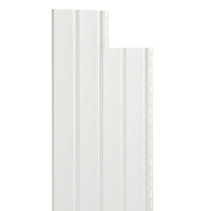 White Vertical Agri-Panel Vinyl Siding 8 in. x 10 ft.