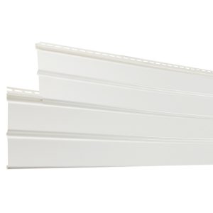 White Vertical Agri-Panel Vinyl Siding 8 in. x 10 ft.