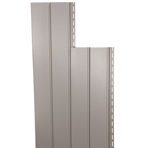 Estate Grey Vertical Vinyl Siding Double 5, 10 in. x 12 ft. 6 in.