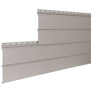 Estate Grey Vertical Vinyl Siding Double 5, 10 in. x 12 ft. 6 in.