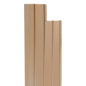 Pebble Clay Vertical Vinyl Siding Double 5 in. 10 in. x 12 ft.
