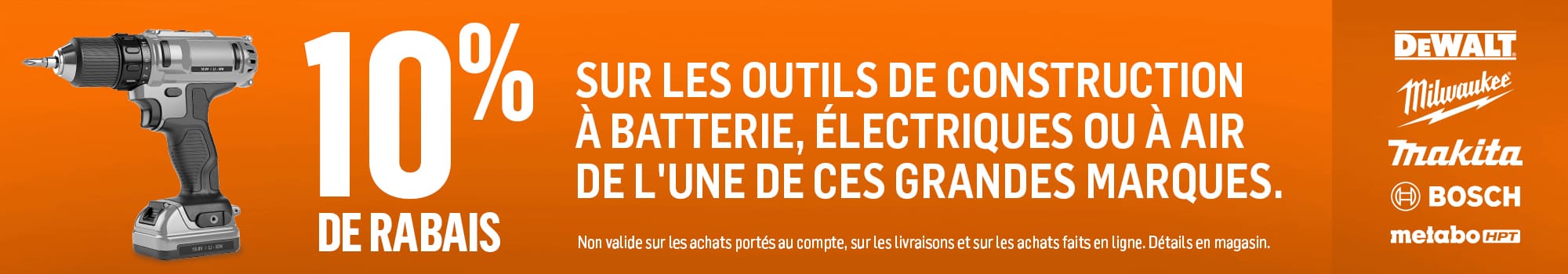 Offres Outillage