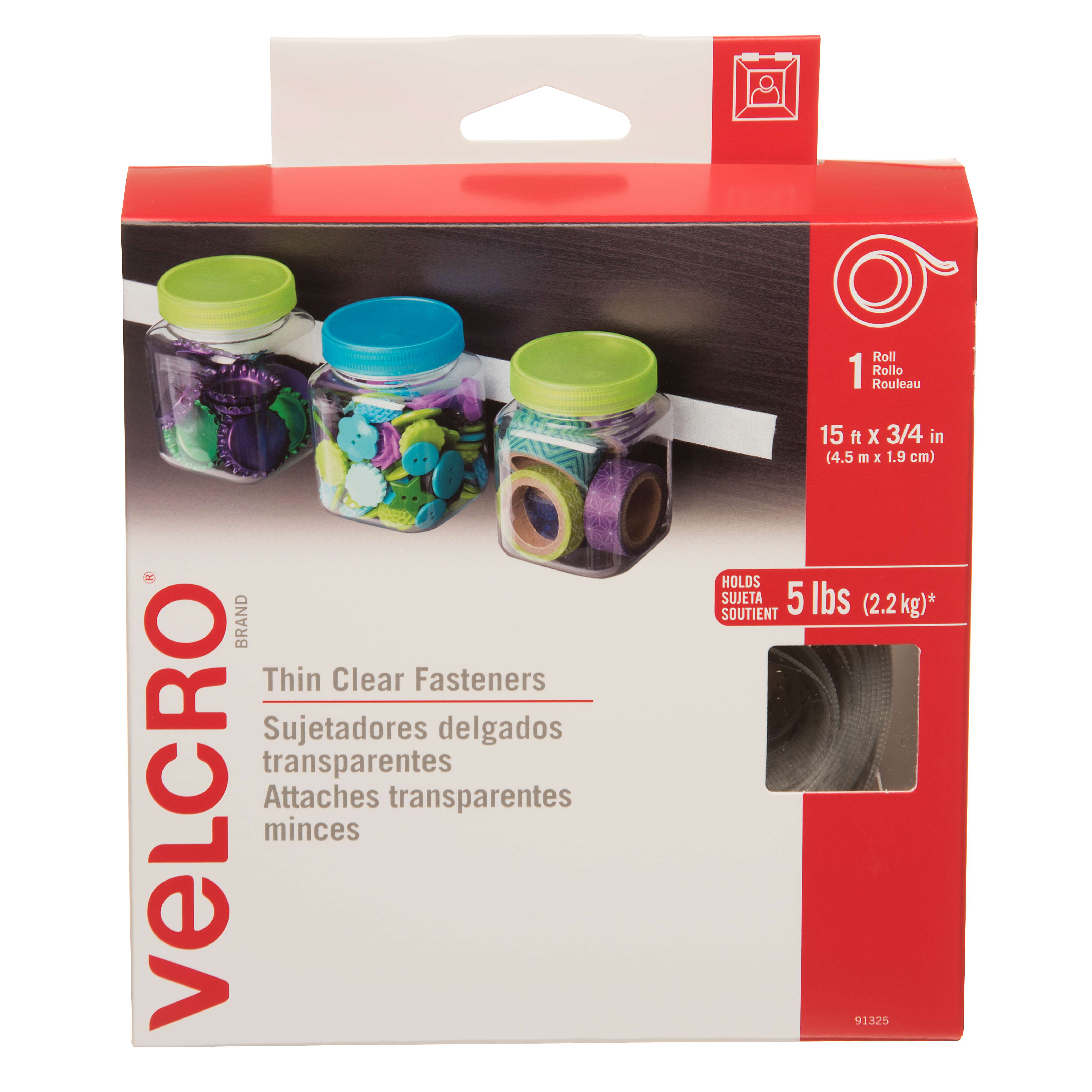 Bande adhésive VELCRO® 3/4 po x 15 pi