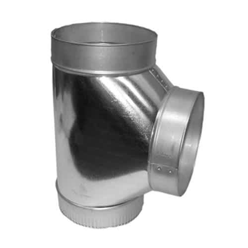 Té pour conduit à air chaud galvanisé 5 po x 5 po x 5 po