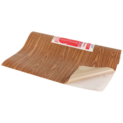 Revêtement autocollant pour armoires chêne 18 po x 9 pi