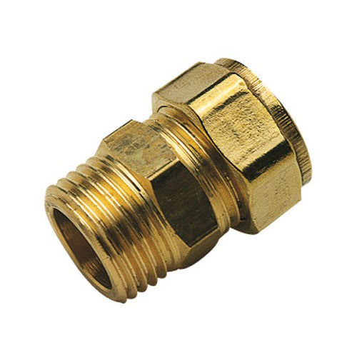 Raccord droit en laiton 5/8 po comp x 1/2 MPT