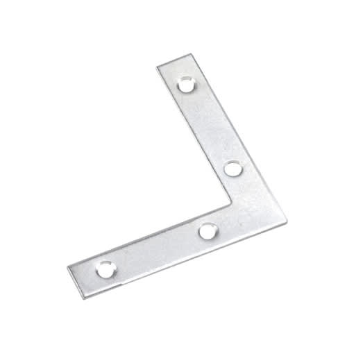 Flat Corner Plate 4 in