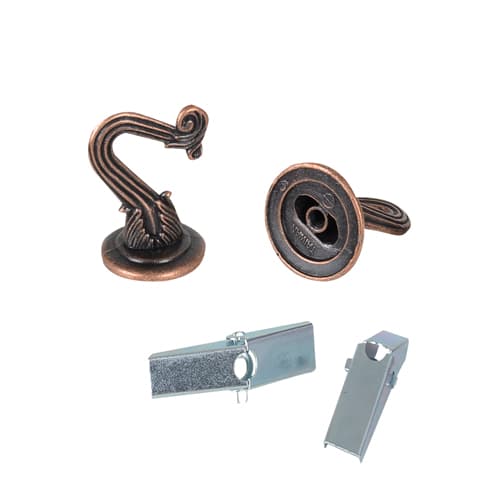 Crochets de suspension rouille Pqt/2