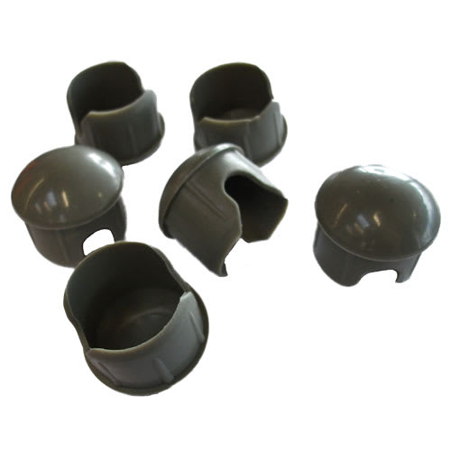 Embouts de pattes pour abri d'auto simple Pqt/6