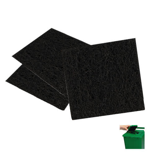 Filtres au charbon pour bac de compostage Pqt/3