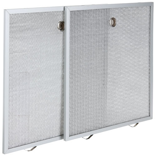 Filtres en aluminium pour hotte de cuisine 14 1/16 po x 13 3/4 po Pqt/2