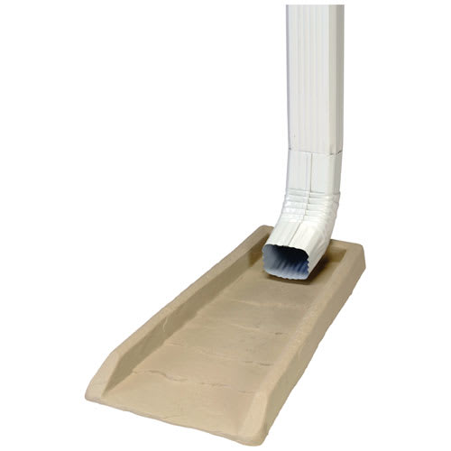 Déflecteur de descente de gouttière beige 22 po x 10 po GARANT