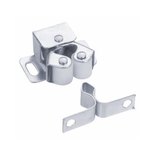 Loquet à rouleau double avec gâche losange zinc