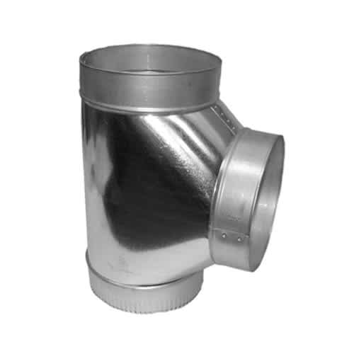 Té pour conduit à air chaud galvanisé 4 po x 4 po x 4 po