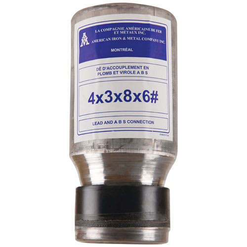 Plomb de toilette 4 po x 3 po x 8 po