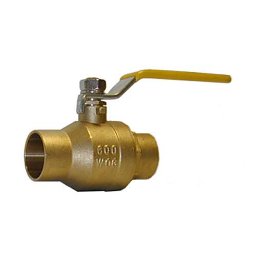 Robinet à bille 3/4 po x 3/4 po soudé