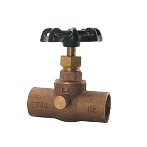Robinet d'arrêt avec vidange 1/2 po x 1/2 po soudé