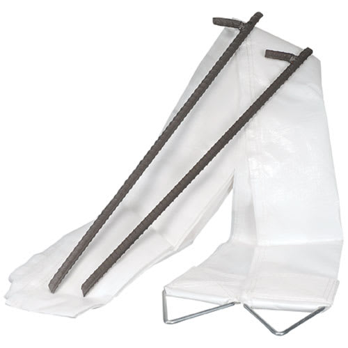 Bande anti-vent pour abri d'auto double 4 po x 35 pi