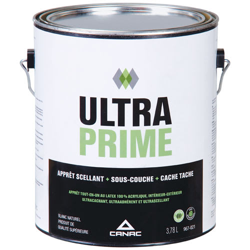 UltraPrime 100% Acrylic Latex Primer-Sealer & Undercoat Interior and Exterioe 3.7L