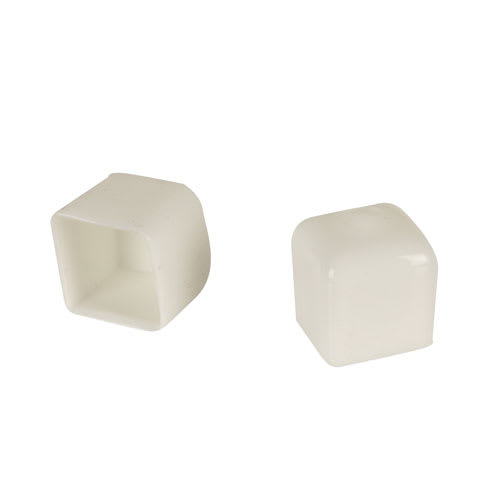 Embouts de finition carrés pour tablettes grillagées Pqt/2