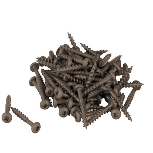 Vis à bois traité brune 1 1/4 po n° 8 T.R. Pqt/100