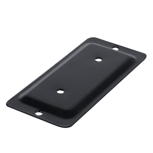 Plaque de fixation pour patio noire 2 po x 4 po PYLEX