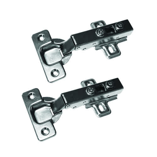 Charnières appliquées 110° Integra à fermeture lente nickel Pqt/2