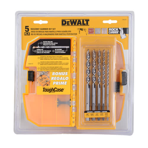 Jeu de 5 mèches à béton pour perceuse à percussion DEWALT