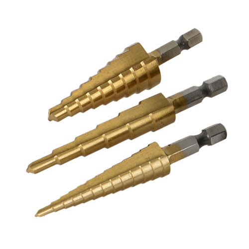 3-Pc. Step Drill Bit Set