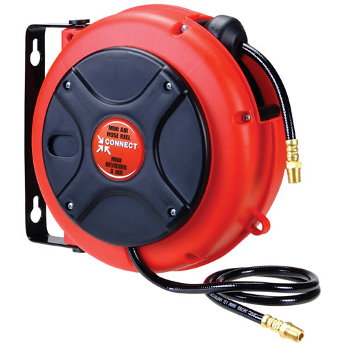 Dévidoir avec tuyau à air comprimé 1/4 po x 27 pi